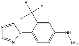 1-(4-hydrazinyl-2-(trifluoromethyl)phenyl)-1H-1,2,4-triazole Structure