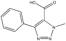 1-methyl-4-phenyl-1H-1,2,3-triazole-5-carboxylic acid Struktur