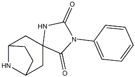 1'-phenyl-8-azaspiro[bicyclo[3.2.1]octane-3,4'-imidazolidine]-2',5'-dione Struktur