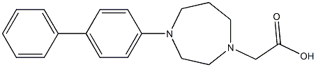 2-(4-(biphenyl-4-yl)-1,4-diazepan-1-yl)acetic acid Struktur