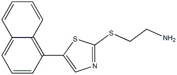 2-(5-(naphthalen-1-yl)thiazol-2-ylthio)ethanamine,,结构式