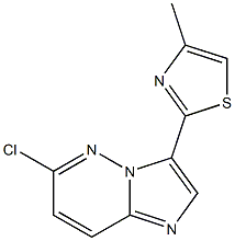 2-(6-chloroimidazo[1,2-b]pyridazin-3-yl)-4-methylthiazole Struktur