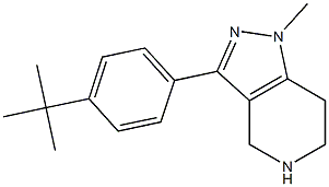 3-(4-tert-butylphenyl)-1-methyl-4,5,6,7-tetrahydro-1H-pyrazolo[4,3-c]pyridine 结构式
