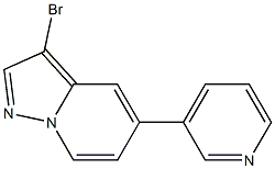 3-bromo-5-(pyridin-3-yl)pyrazolo[1,5-a]pyridine Struktur