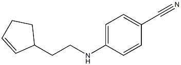 4-(2-(cyclopent-2-enyl)ethylamino)benzonitrile Structure