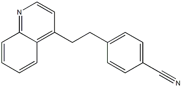 4-(2-(quinolin-4-yl)ethyl)benzonitrile Structure