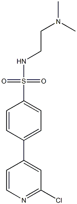 4-(2-chloropyridin-4-yl)-N-(2-(dimethylamino)ethyl)benzenesulfonamide Structure