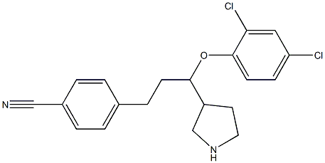 4-(3-(2,4-dichlorophenoxy)-3-(pyrrolidin-3-yl)propyl)benzonitrile Structure