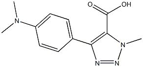 4-(4-(dimethylamino)phenyl)-1-methyl-1H-1,2,3-triazole-5-carboxylic acid 结构式