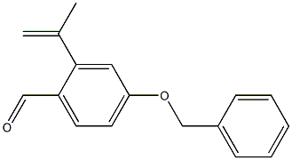 4-(benzyloxy)-2-(prop-1-en-2-yl)benzaldehyde Struktur
