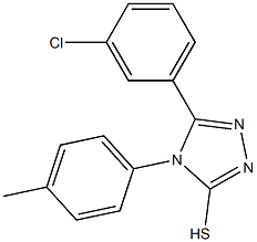 5-(3-chlorophenyl)-4-p-tolyl-4H-1,2,4-triazole-3-thiol Structure
