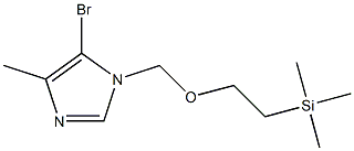5-bromo-4-methyl-1-((2-(trimethylsilyl)ethoxy)methyl)-1H-imidazole Struktur
