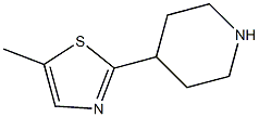 5-methyl-2-(piperidin-4-yl)thiazole 化学構造式