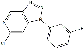 6-chloro-1-(3-fluorophenyl)-1H-[1,2,3]triazolo[4,5-c]pyridine Structure
