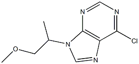 6-chloro-9-(1-methoxypropan-2-yl)-9H-purine Struktur