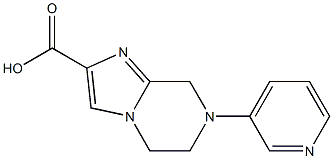 7-(pyridin-3-yl)-5,6,7,8-tetrahydroimidazo[1,2-a]pyrazine-2-carboxylic acid Struktur
