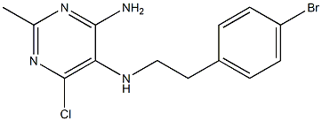 N5-(4-bromophenethyl)-6-chloro-2-methylpyrimidine-4,5-diamine Structure