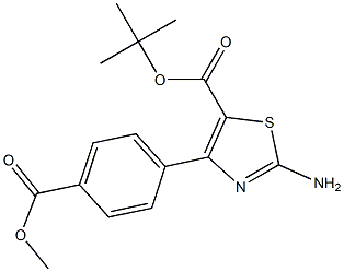 tert-butyl 2-amino-4-(4-(methoxycarbonyl)phenyl)thiazole-5-carboxylate