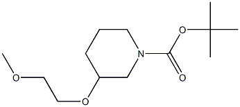tert-butyl 3-(2-methoxyethoxy)piperidine-1-carboxylate Structure