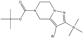 tert-butyl 3-bromo-2-(trimethylsilyl)-6,7-dihydropyrazolo[1,5-a]pyrazine-5(4H)-carboxylate Structure