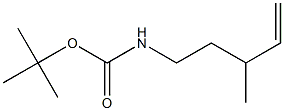 tert-butyl 3-methylpent-4-enylcarbamate Structure