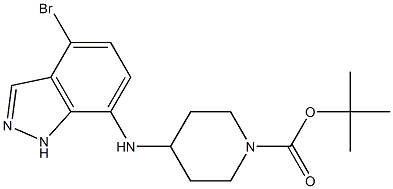tert-butyl 4-(4-bromo-1H-indazol-7-ylamino)piperidine-1-carboxylate
