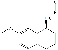 (S)-7-methoxy-1,2,3,4-tetrahydronaphthalen-1-amine hydrochloride Struktur