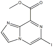 6-Iodo-imidazo[1,2-a]pyrazine-8-carboxylic acid methyl ester Structure
