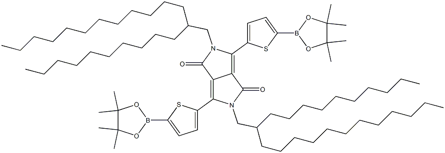 2,5-Bis-(2-decyl-tetradecyl)-3,6-bis-[5-(4,4,5,5-tetramethyl-[1,3,2]dioxaborolan-2-yl)-thiophen-2-yl]-2,5-dihydro-pyrrolo[3,4-c]pyrrole-1,4-dione