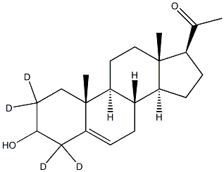 Pregnenolone-2,2,4,4-d4,,结构式