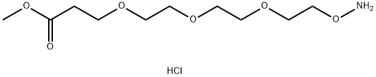 丙基-3-(2-{2-[2-(氨基氧基)乙氧基]乙氧基}乙氧基)丙酸甲酯 盐酸盐, 2173992-41-9, 结构式