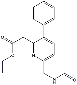 ethyl 2-[6-(formamidomethyl)-3-phenylpyridin-2-yl]acetate, 2227107-74-4, 结构式