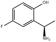 2-((1R)-1-AMINOETHYL)-4-FLUOROPHENOL Struktur
