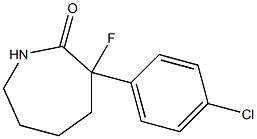 3-(4-chlorophenyl)-3-fluoroazepan-2-one Structure