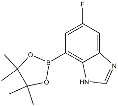 5-Fluoro-7-(4,4,5,5-tetramethyl-[1,3,2]dioxaborolan-2-yl)-1H-benzoimidazole Struktur
