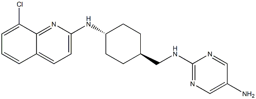 Trans-N2-((4-((8-chloroquinolin-2-yl)amino)cyclohexyl)methyl)pyrimidine-2,5-diamine