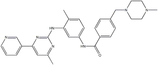 N-(4-methyl-3-(4-methyl-6-(pyridin-3-yl)pyrimidin-2-ylamino)phenyl)-4-((4-methylpiperazin-1-yl)methyl)benzamide Structure