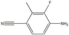 4-氨基-3-氟-2-甲基苯腈, , 结构式