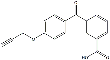3-(4-(Prop-2-yn-1-yloxy)benzoyl)benzoic acid >=95% Struktur