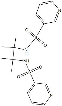 N,N'-(2,3-Dimethylbutane-2,3-diyl)bis(pyridine-3-sulfonamide) >=95%,,结构式