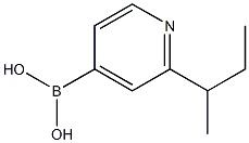 (2-(sec-butyl)pyridin-4-yl)boronic acid 化学構造式