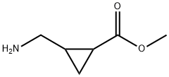 2-(氨基甲基)环丙烷-1-甲酸甲酯 结构式
