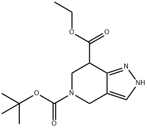 5-Tert-Butyl 7-Ethyl 6,7-Dihydro-1H-Pyrazolo[4,3-C]Pyridine-5,7(4H)-Dicarboxylate Structure