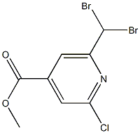 methyl 2-chloro-6-(dibromomethyl)isonicotinate,1001200-42-5,结构式