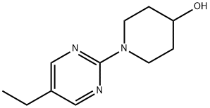 1-(5-乙基嘧啶-2-基)哌啶-4-醇, 1001397-29-0, 结构式