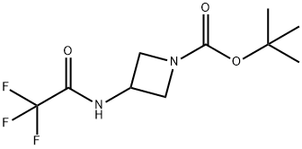 TERT-BUTYL 3-(2,2,2-TRIFLUOROACETAMIDO)AZETIDINE-1-CARBOXYLATE Struktur