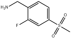 (2-氟-4-(甲磺酰基)苯基)甲胺, 1002556-98-0, 结构式
