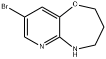 8-bromo-2,3,4,5-tetrahydropyrido[3,2-b][1,4]oxazepine Struktur