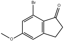 7-Bromo-5-methoxy-indan-1-one Struktur