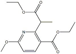 3-(乙氧基羰基)-6-甲氧基-Α-甲基-2-吡啶乙酸乙酯, 1003589-78-3, 结构式